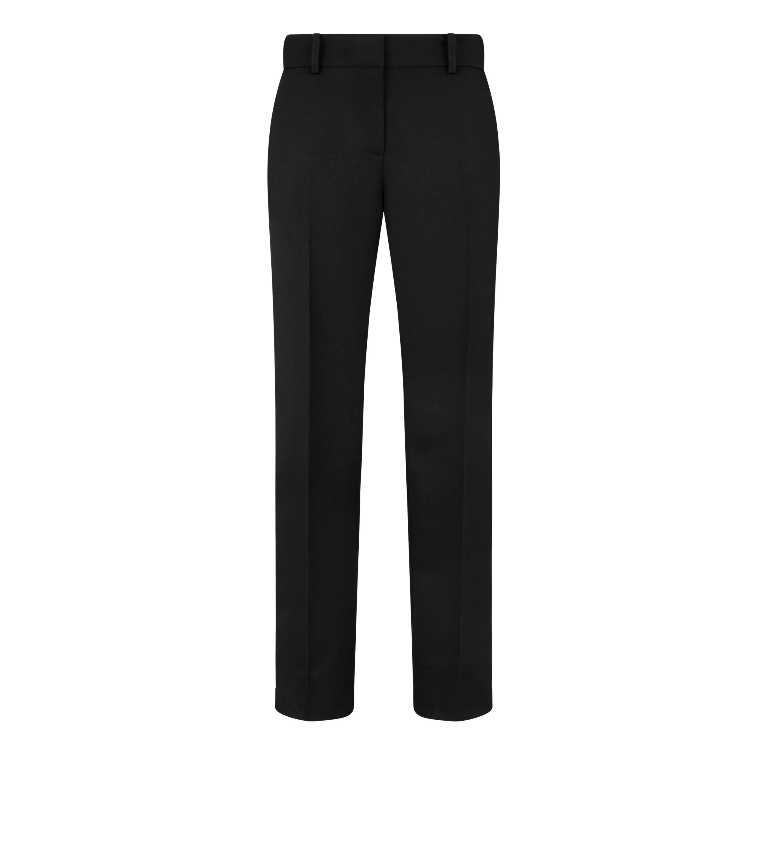 SHARP WOOL GABARDINE OFFICER PANTS WITH PIPING - 1