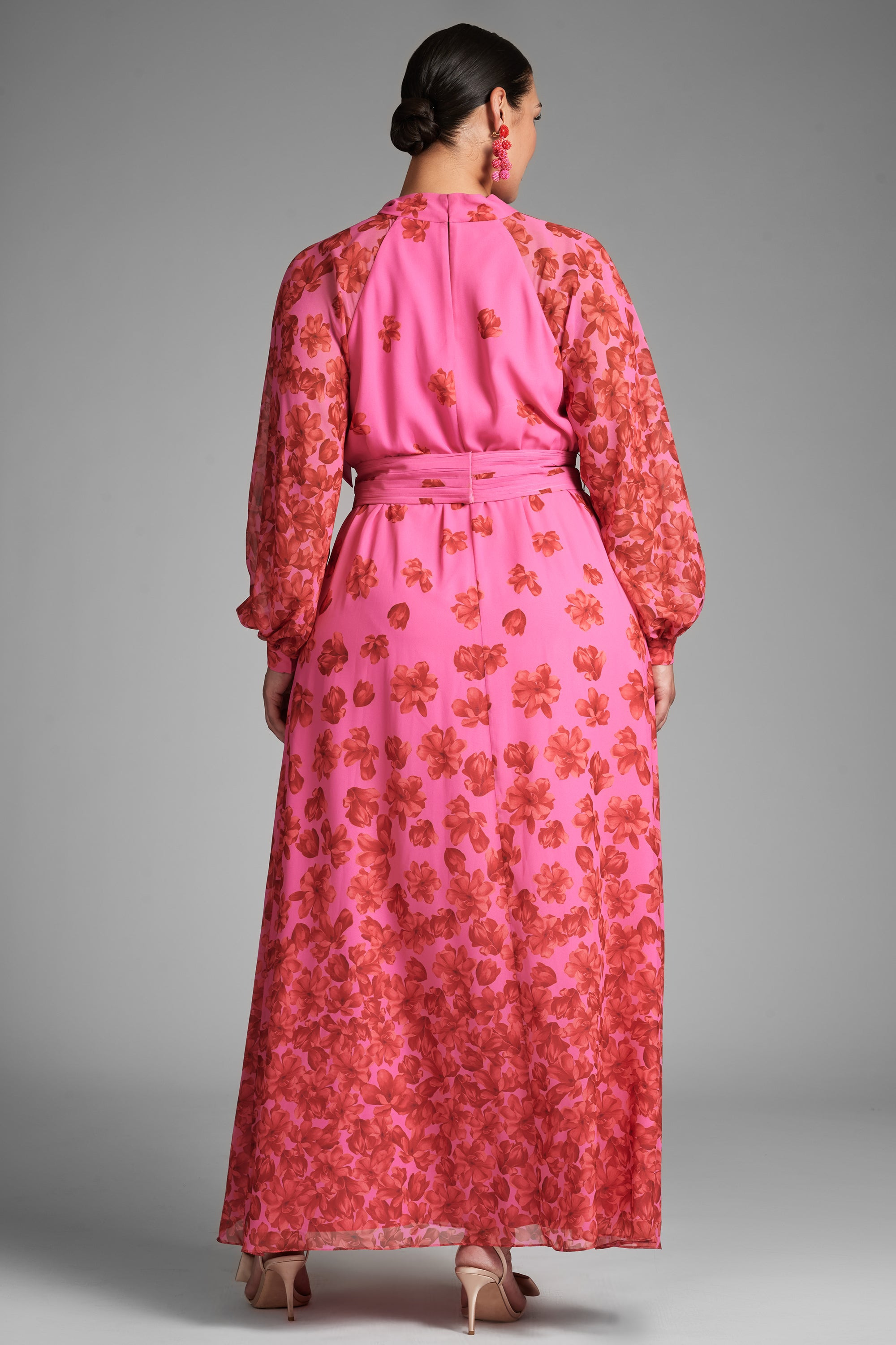 Vera Gown - Rose/Vermillion - 8