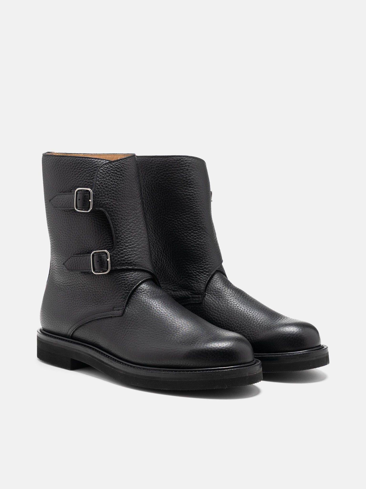 Leather Work Boots Black - 2