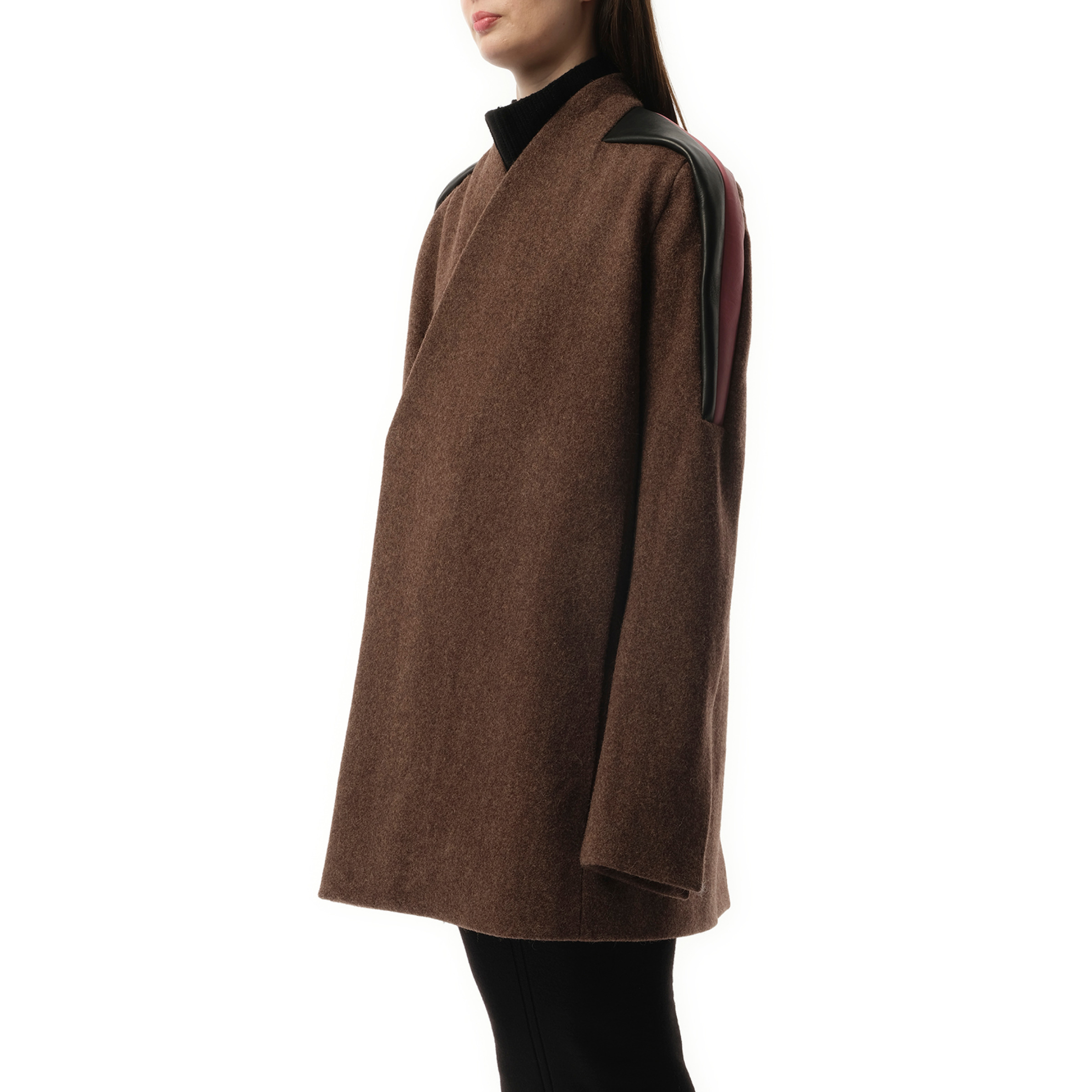 Officer Jacket in Brown/Black/Thulian - 4