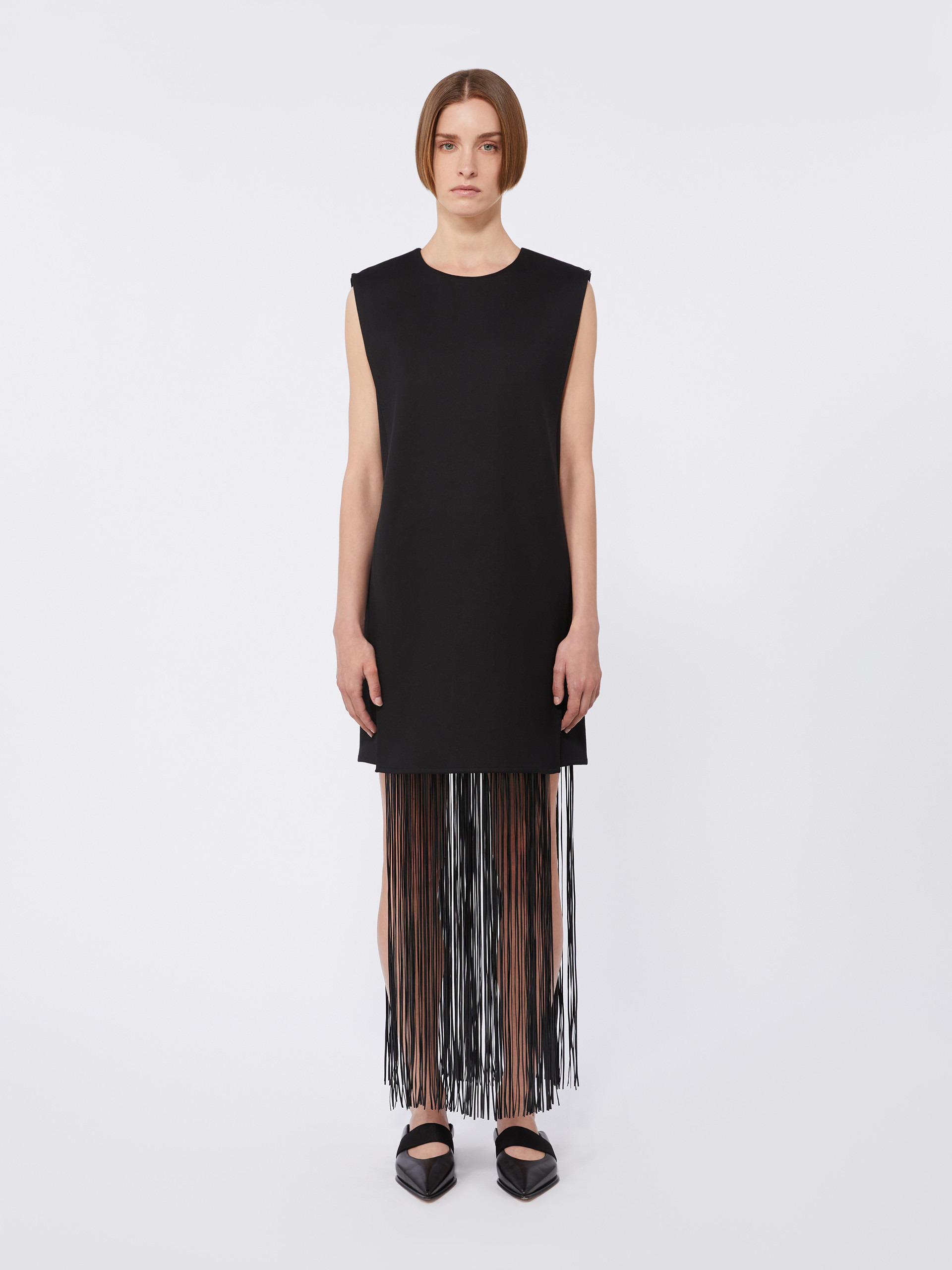 FINNICI Fringed crewneck dress - 3