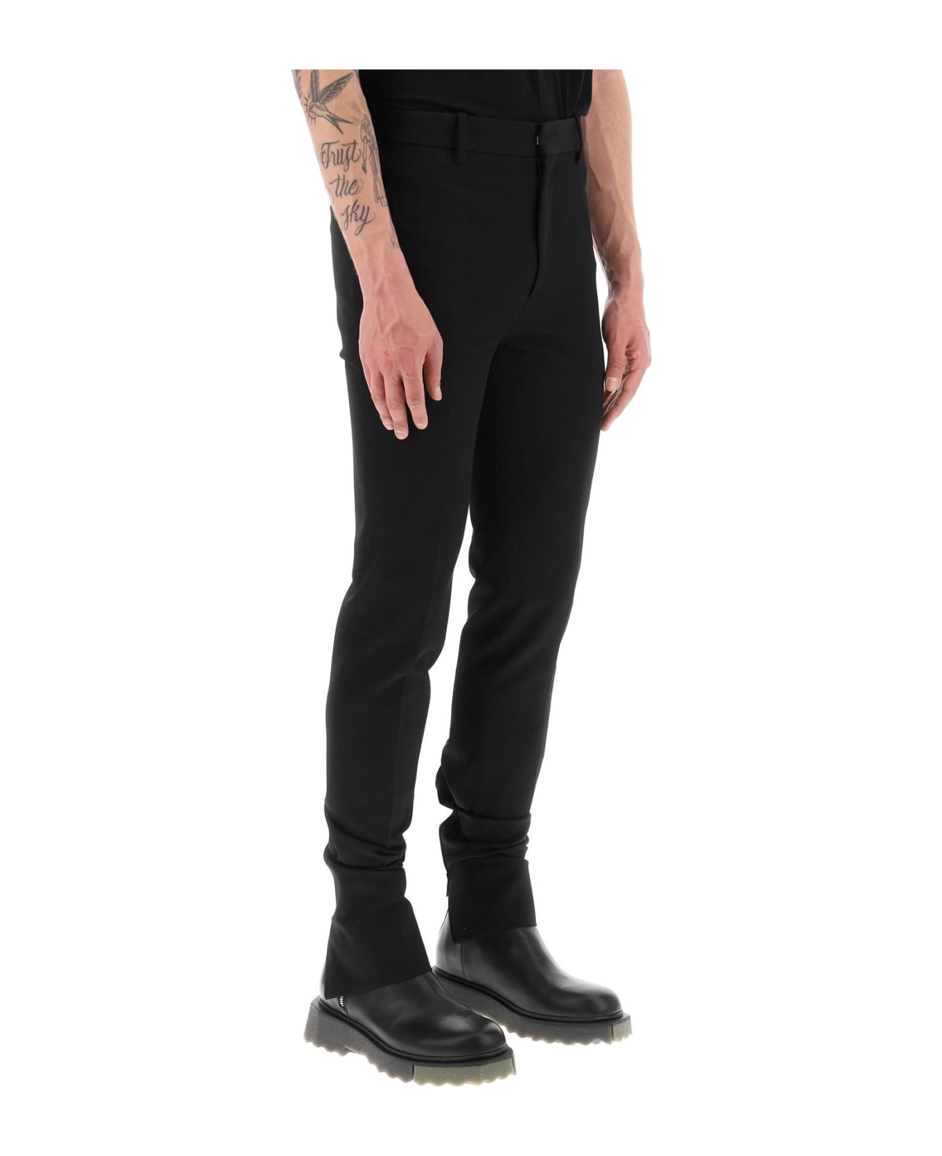 Slim Tailored Pants With Zippered Ankle - 2