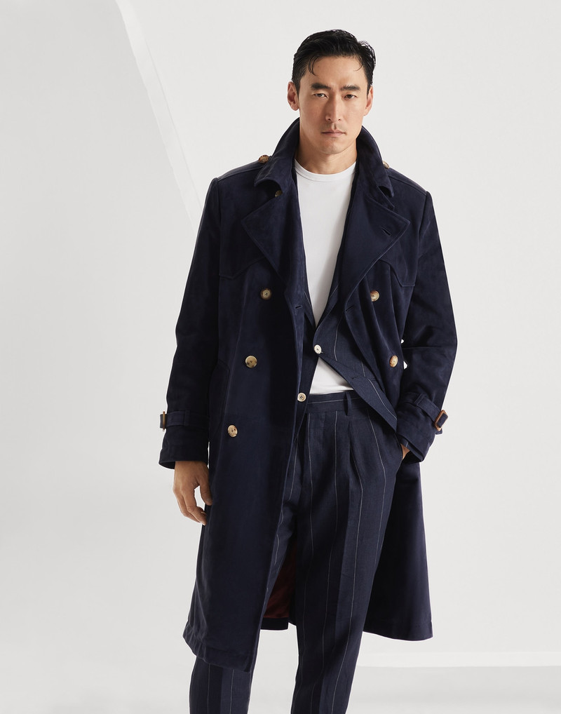 Suede trench 1