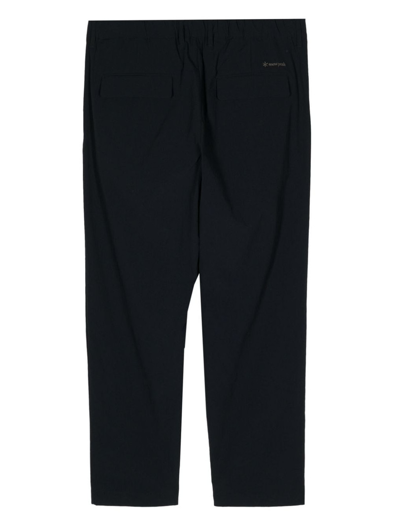 snow peak elasticated waist cropped trousers outlook