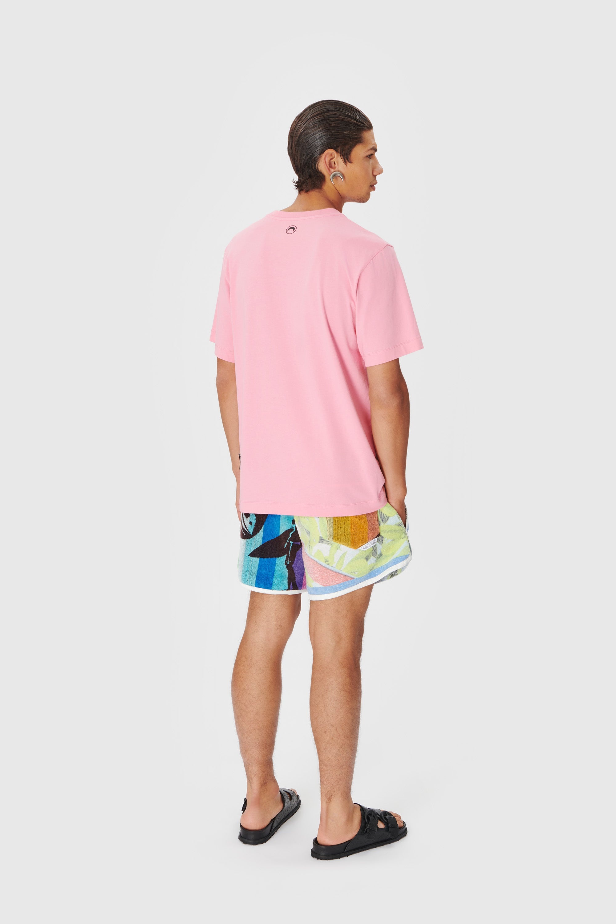 Organic Cotton Printed Crew Neck T-shirt - 5