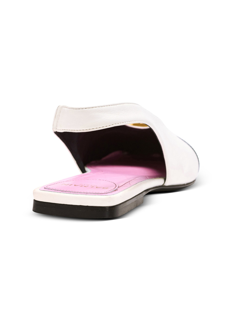 Flat Eden slingbacks in two-tone leather 7