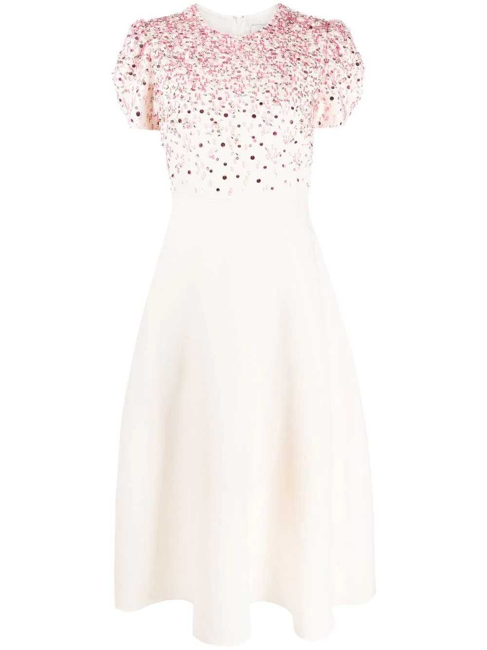 beaded mid-length dress - 1