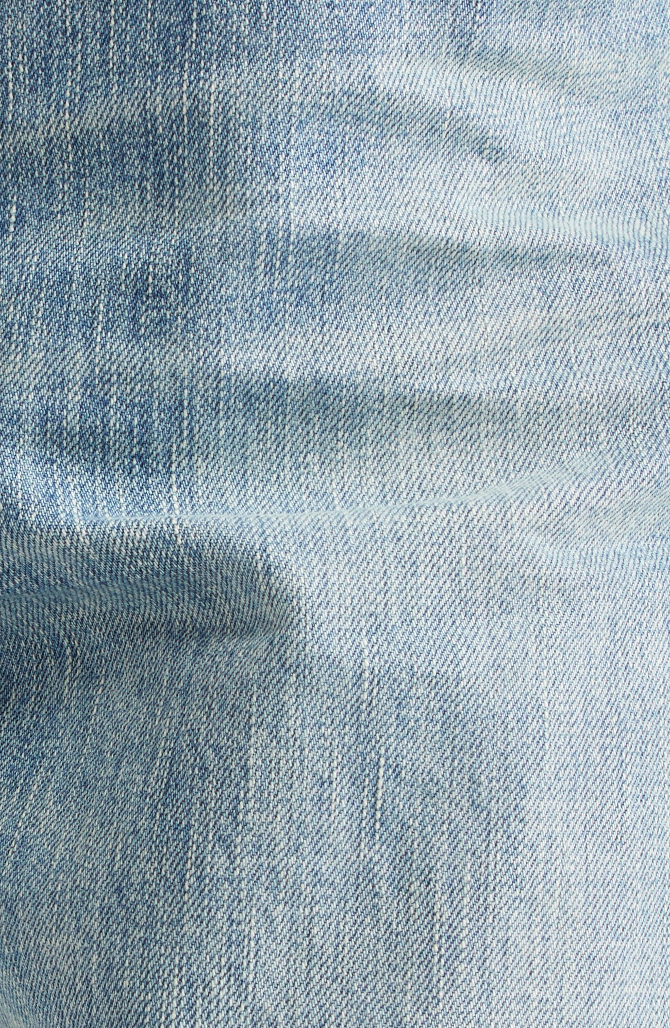 Fear of God Five-Pocket Raw Hem Straight Leg Jeans in Indigo 2 at Nordstrom - 7