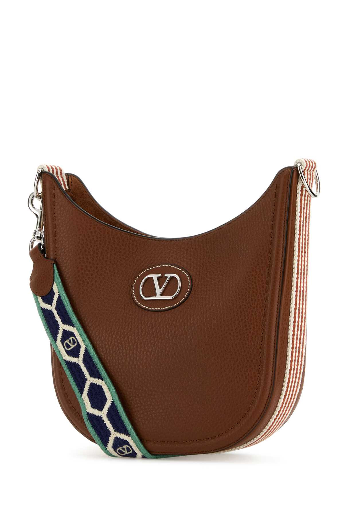 Valentino Garavani Women Caramel Leather Vlogo Signature Shoulder Bag - 2