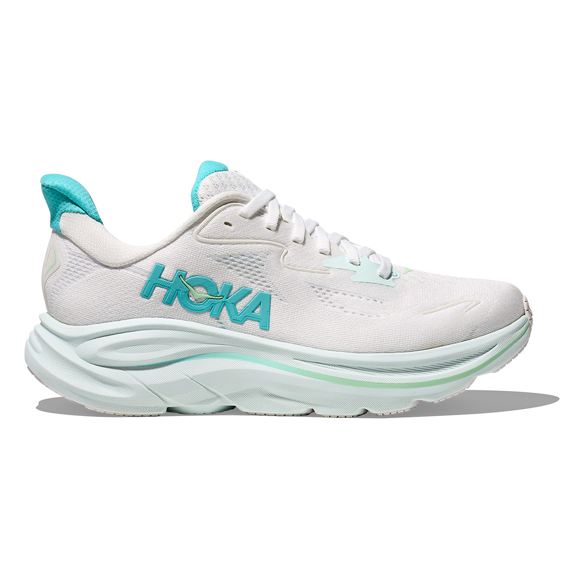 Hoka Clifton 10 White - Cielo Blue - 1