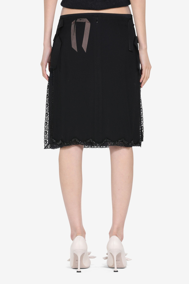 N°21 EMBELLISHED SILK MIDI SKIRT outlook