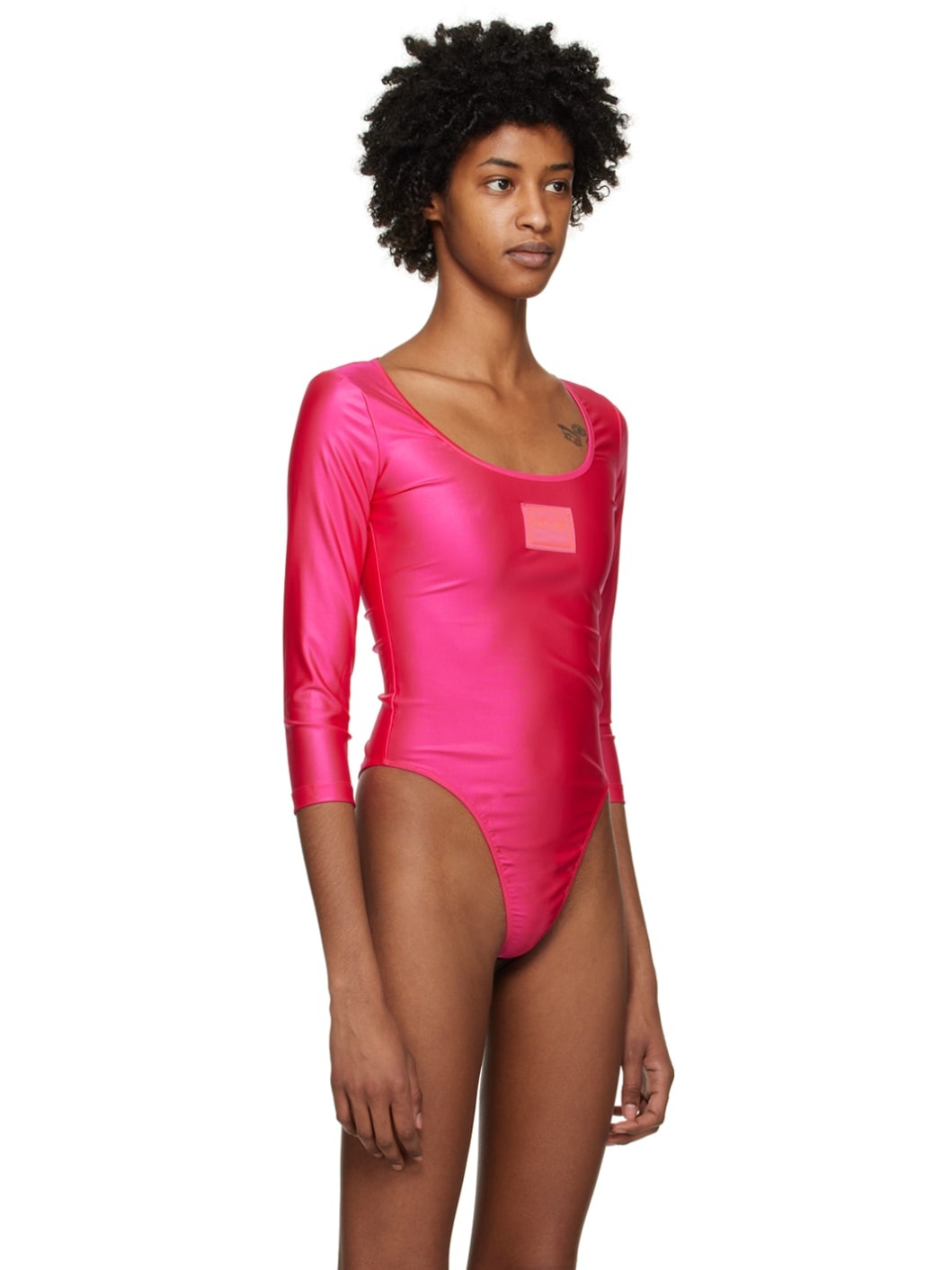 Pink Patch Bodysuit - 4