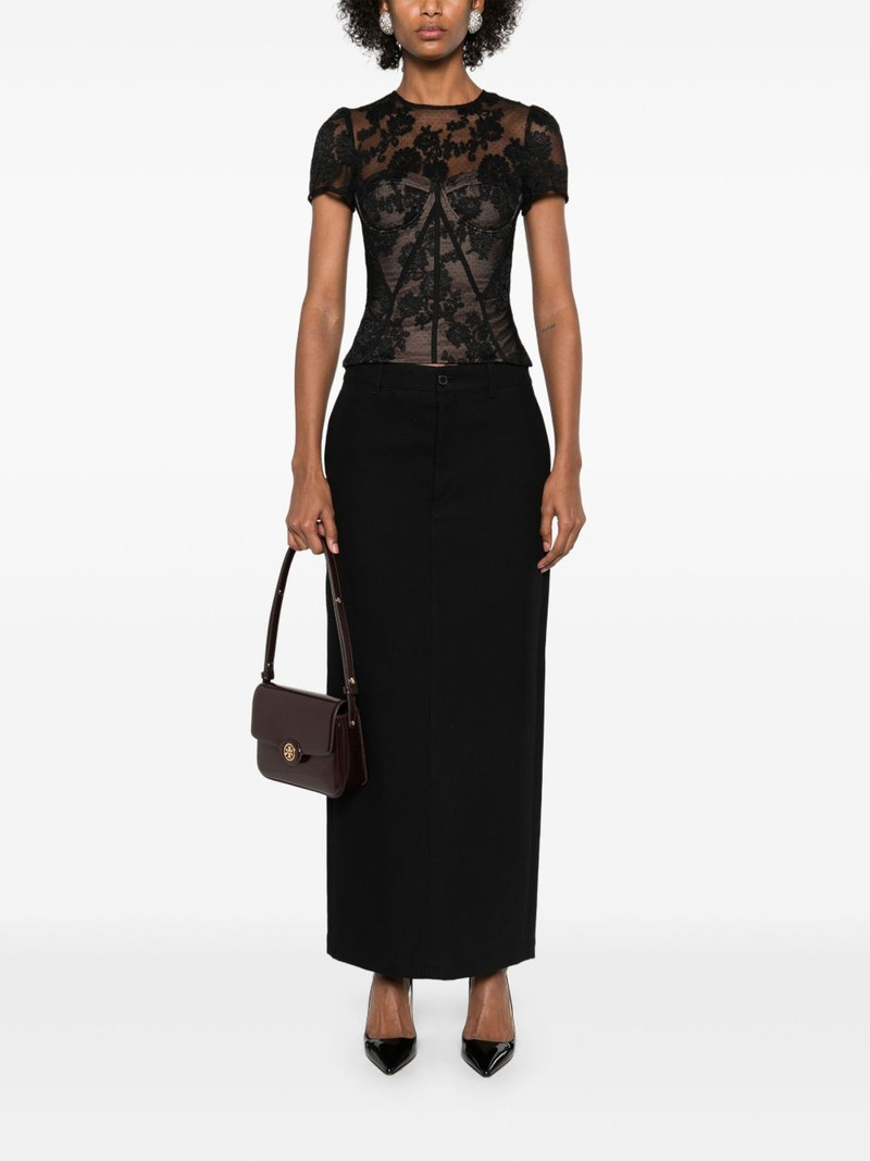 self-portrait lace bustier-style top outlook