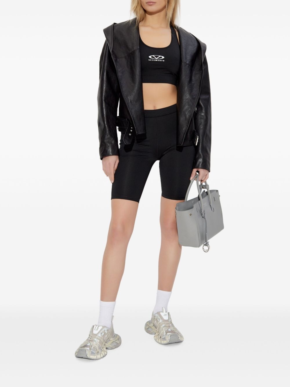 logo-print track shorts - 2