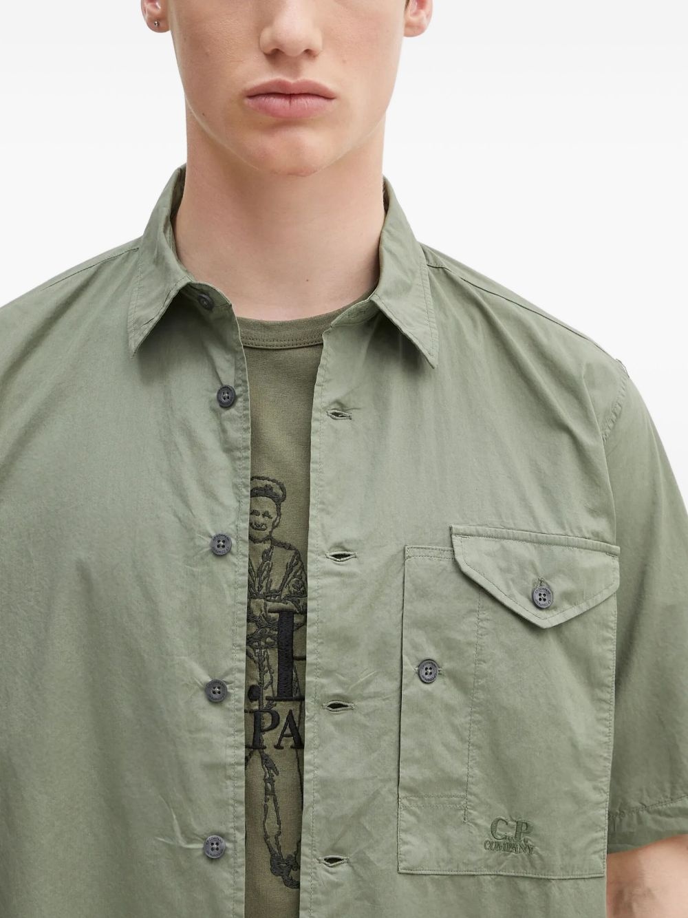 pocket short-sleeve shirt - 4