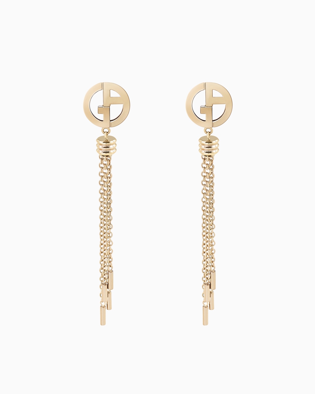 FRINGED, 18K GOLD BORGONUOVO EARRINGS - 1