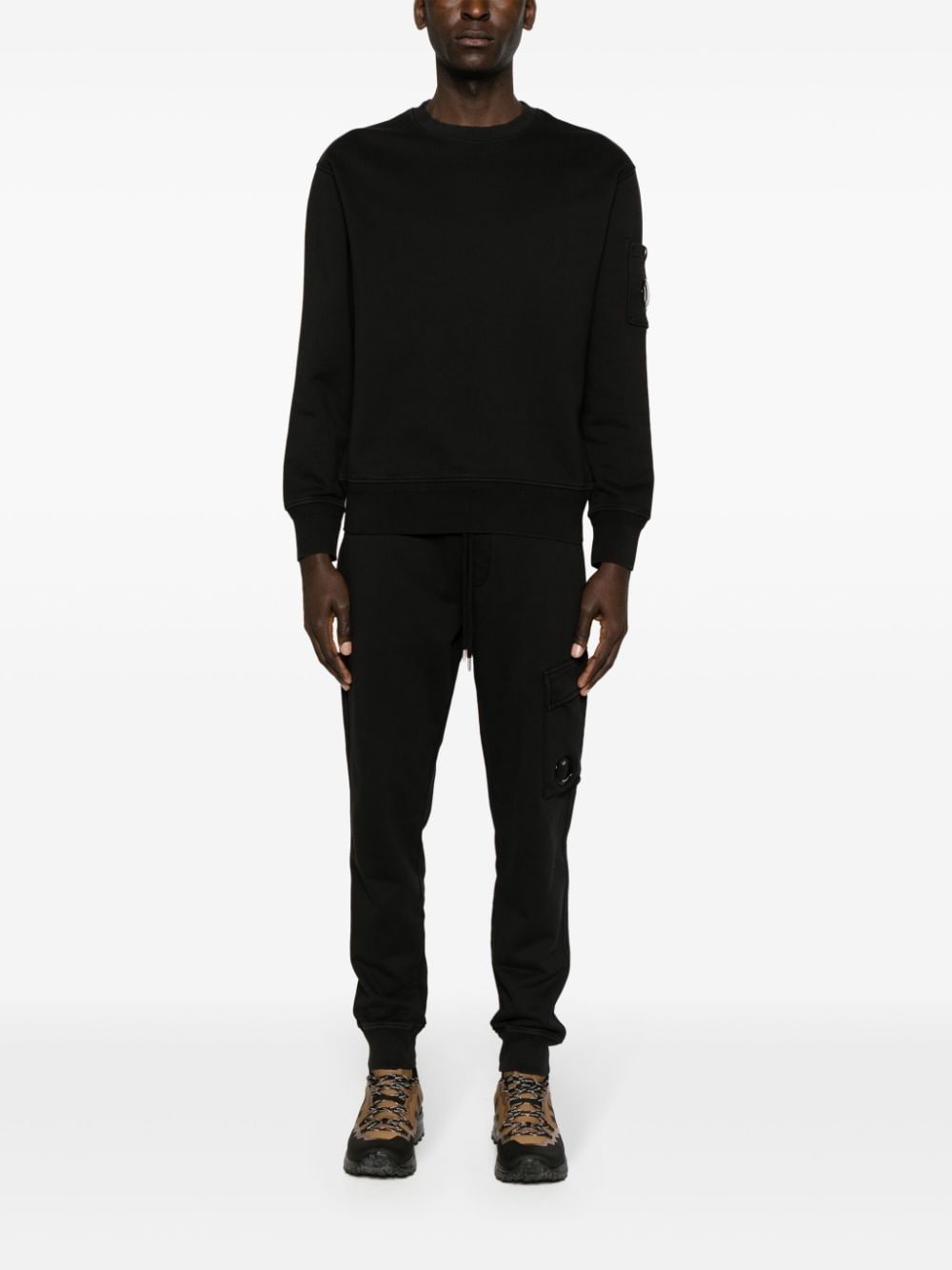 Lens-detail cotton track pants - 2