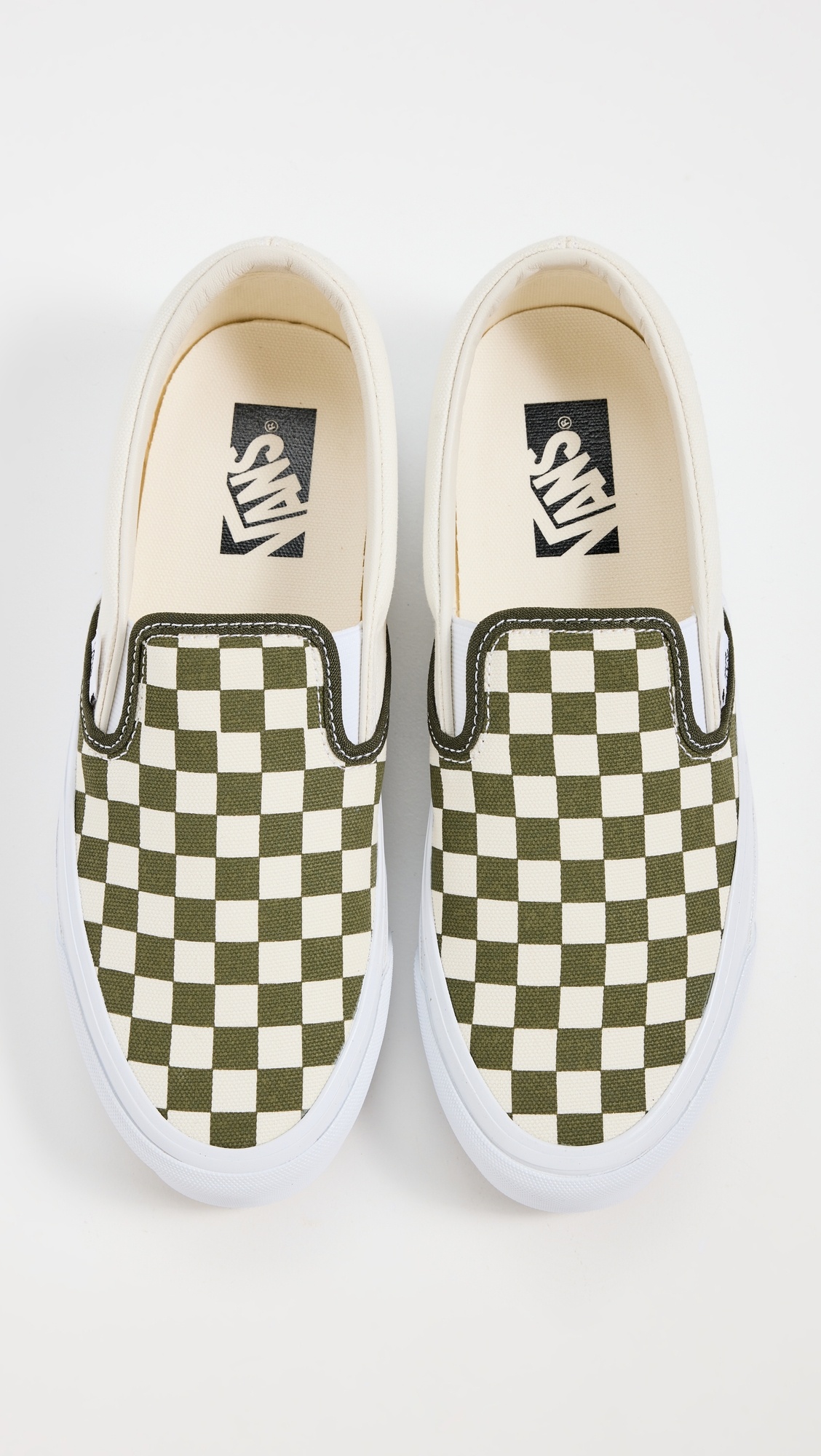 Classic Checkerboard Slip On Sneakers - 4