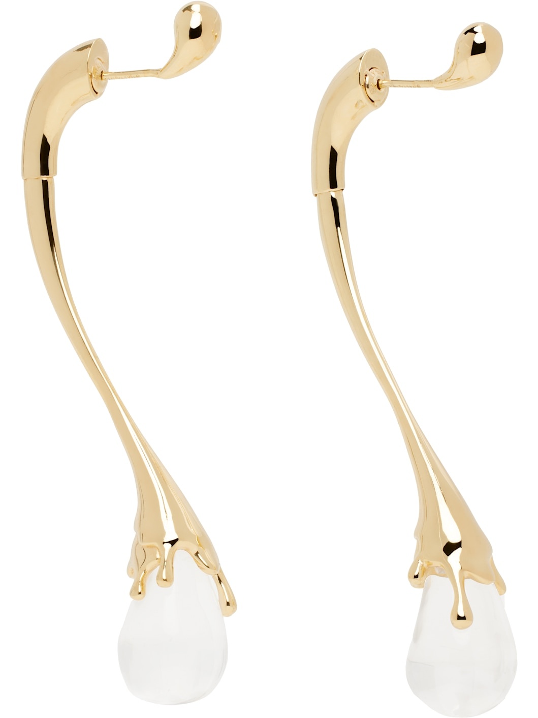 Gold Drop Earrings - 2