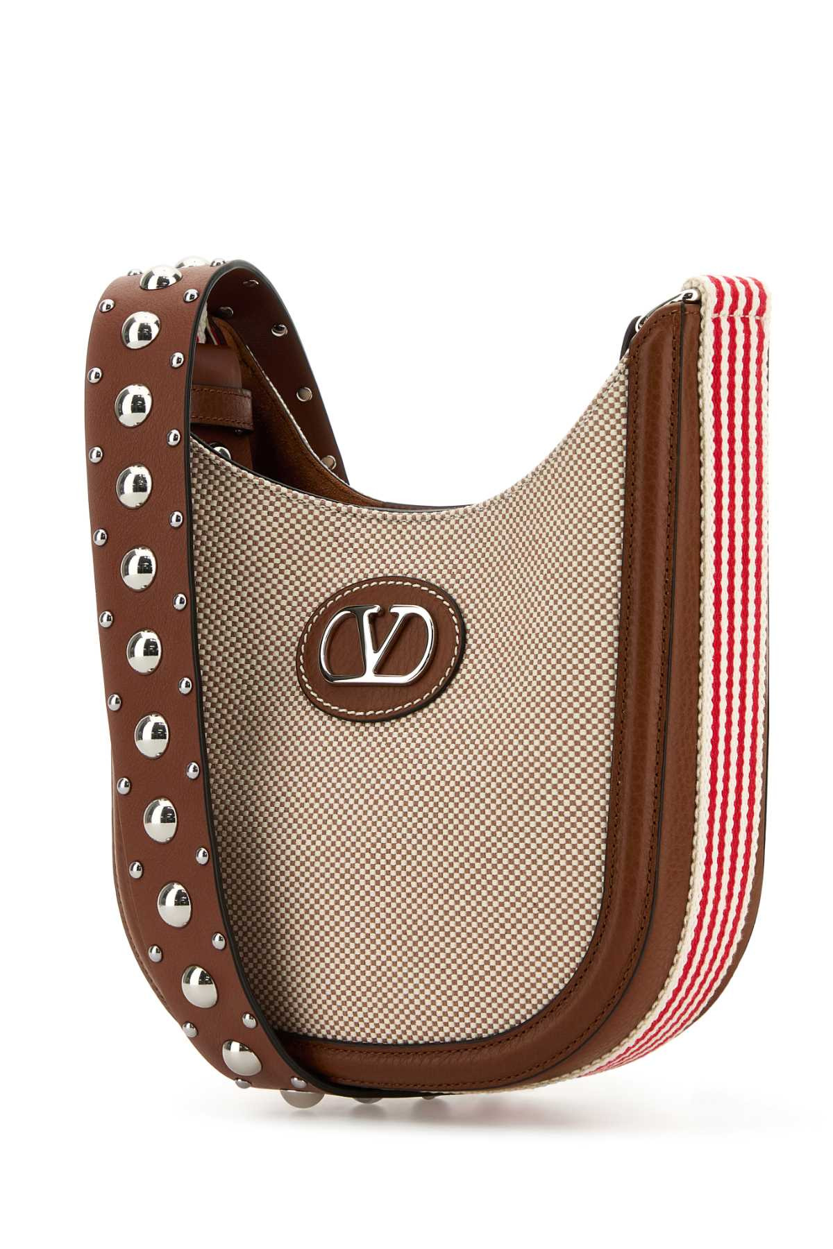 Valentino Garavani Women Two-Tone Canvas Vlogo Signature Crossbody Bag - 2