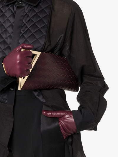 Bottega Veneta intreciato leather clutch outlook