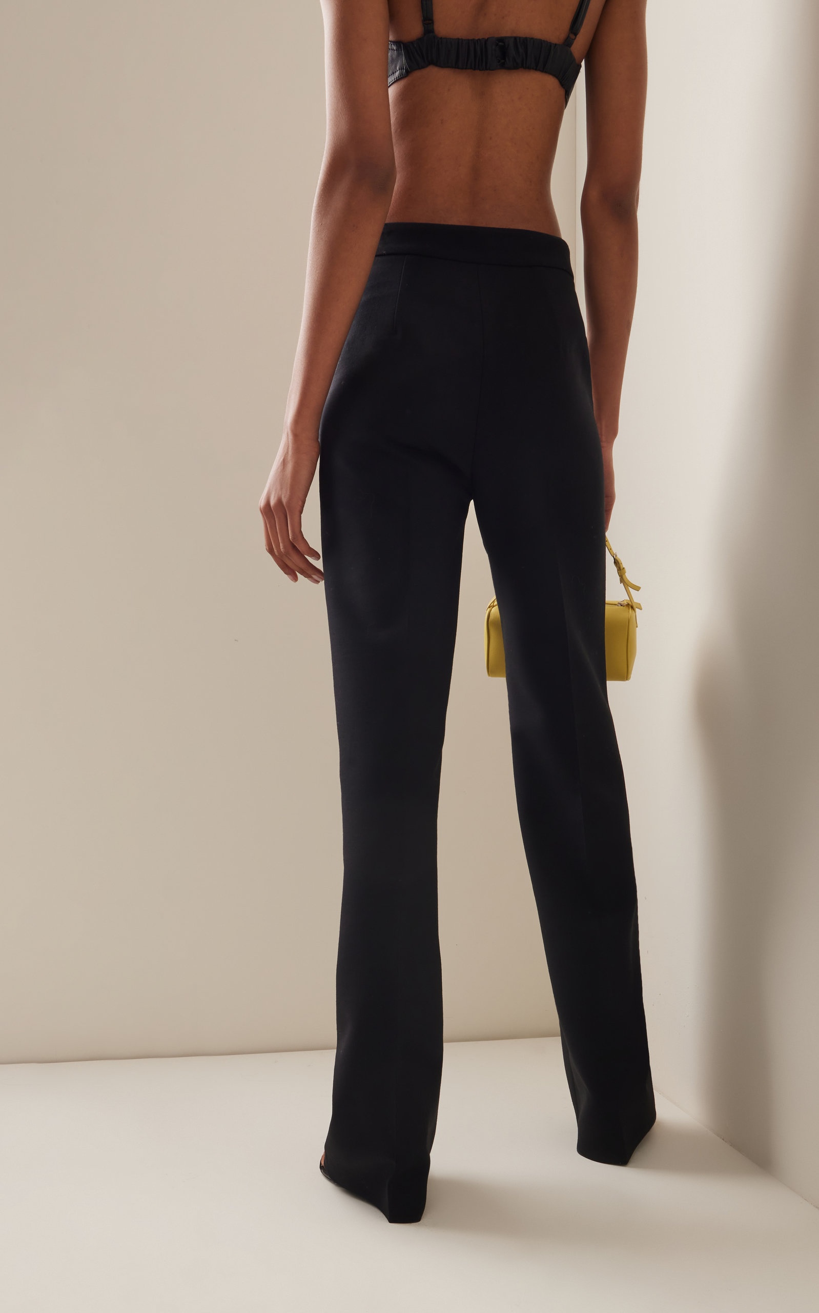 Zip Front Wide Leg Pant black - 4