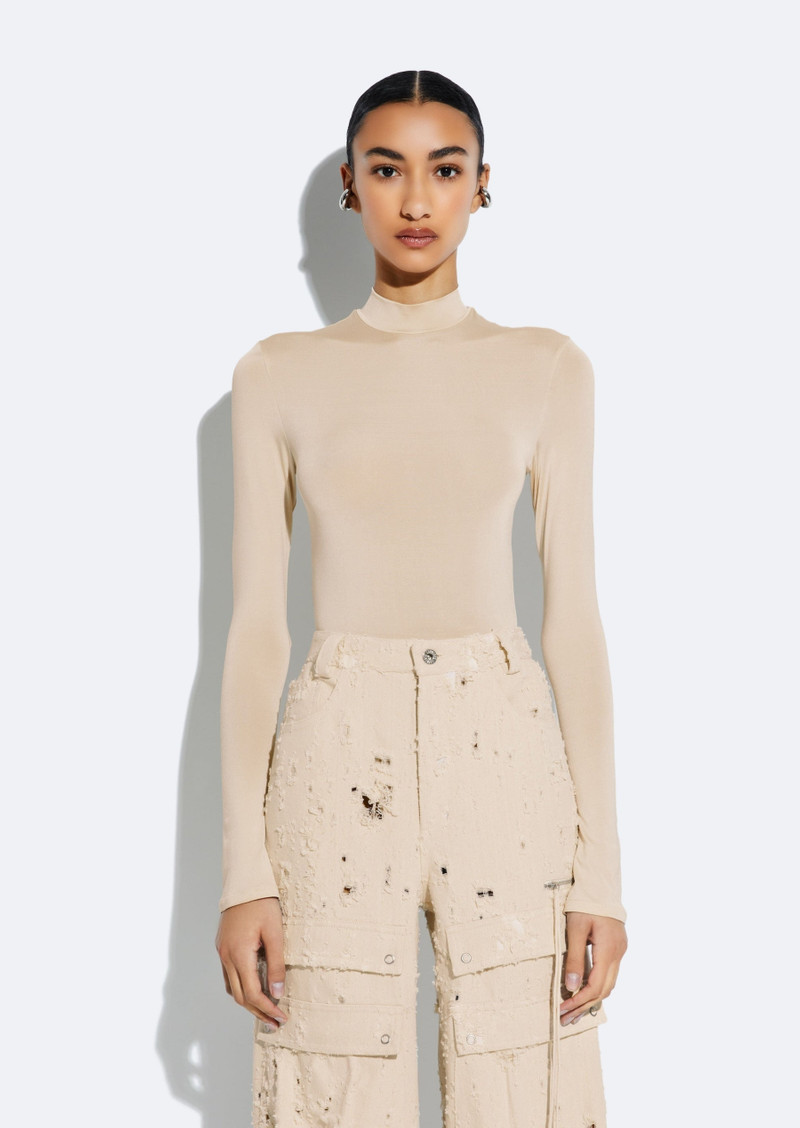 LAPOINTE Jersey Mock Neck Bodysuit outlook