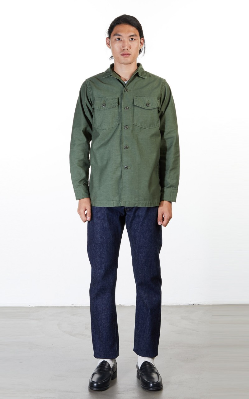 US ARMY FATIGUE SHIRT ARMY GREEN - 2