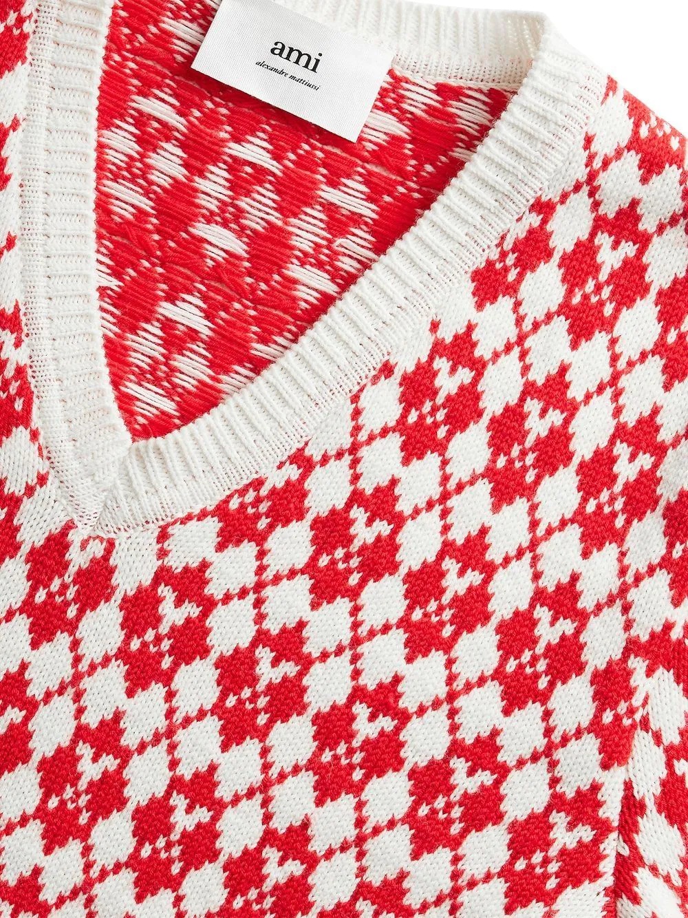 Ami de Coeur argyle jumper - 5