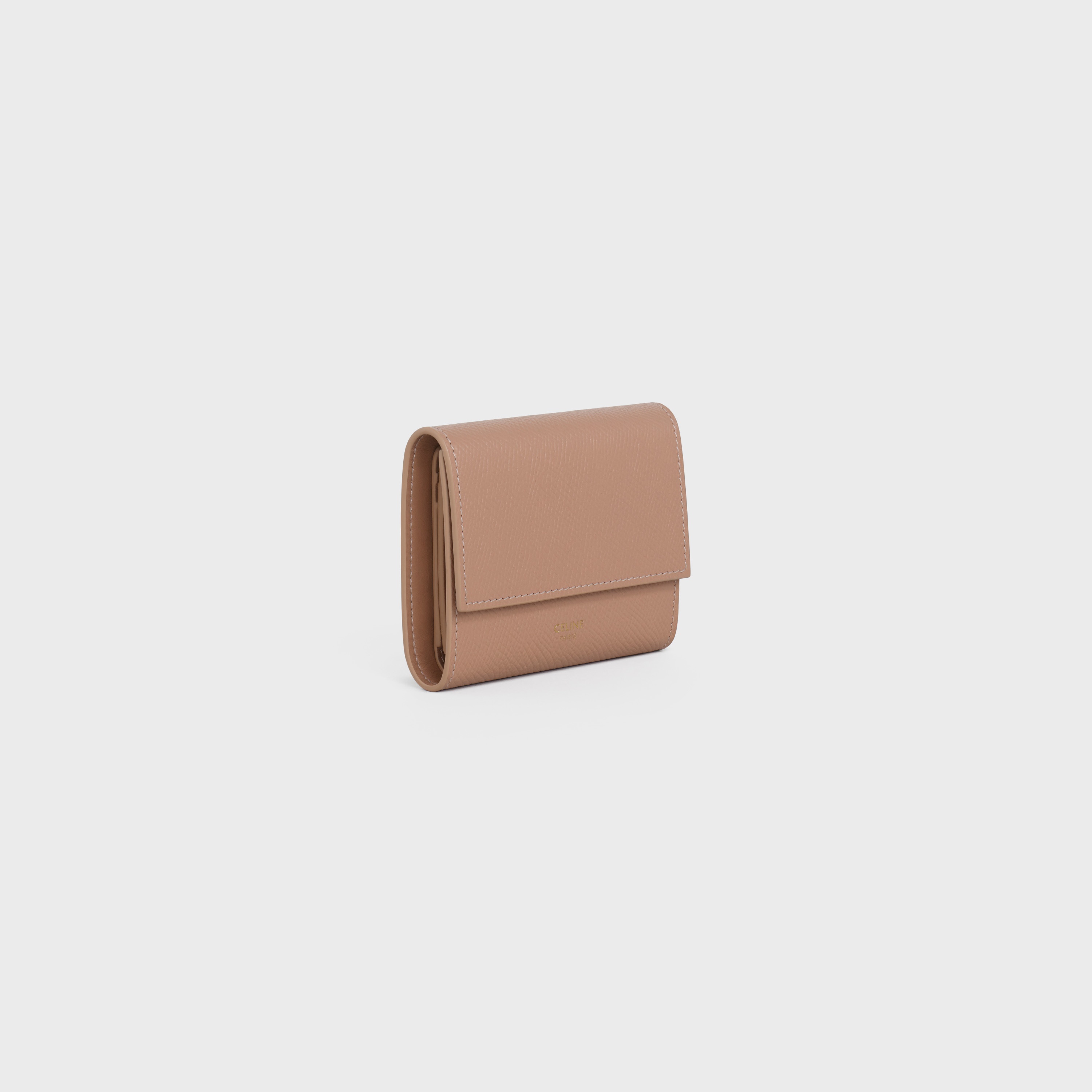 SMALL TRIFOLD WALLET IN GRAINED CALFSKIN - 2