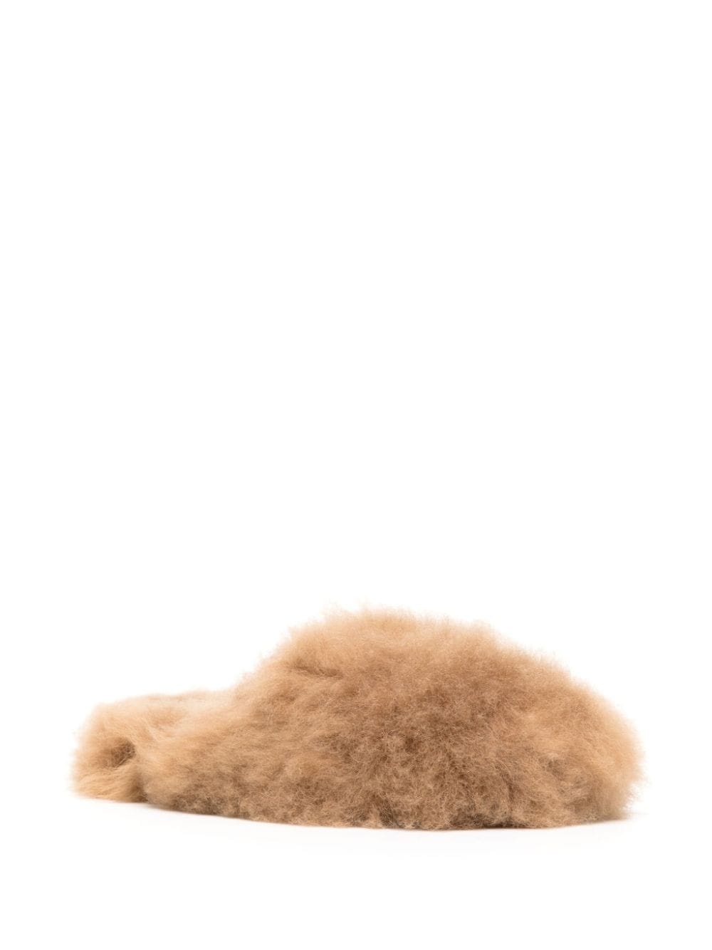 round-toe wool mules - 2