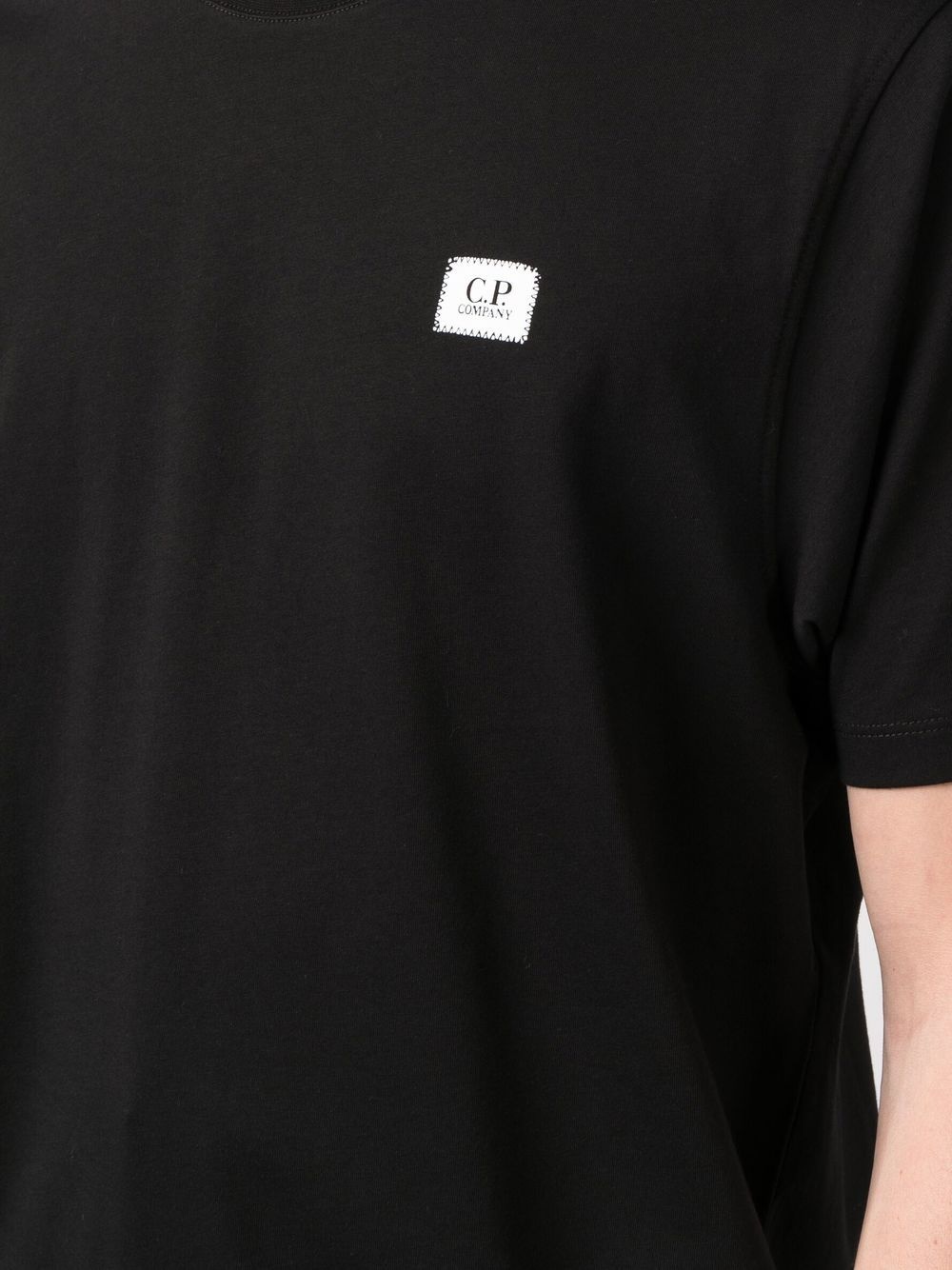 logo patch cotton T-shirt - 5