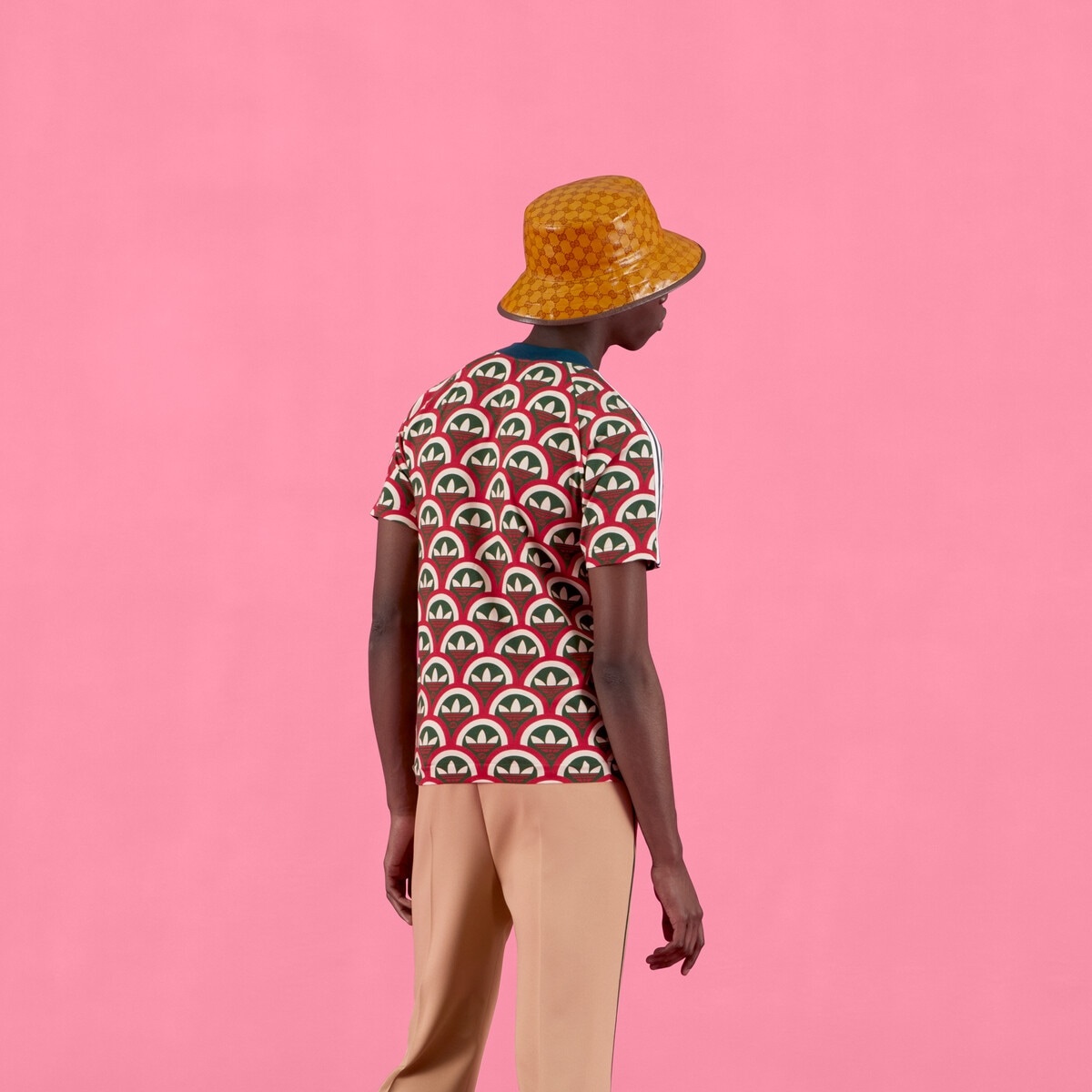 GUCCI adidas x Gucci Trefoil print T-shirt | REVERSIBLE