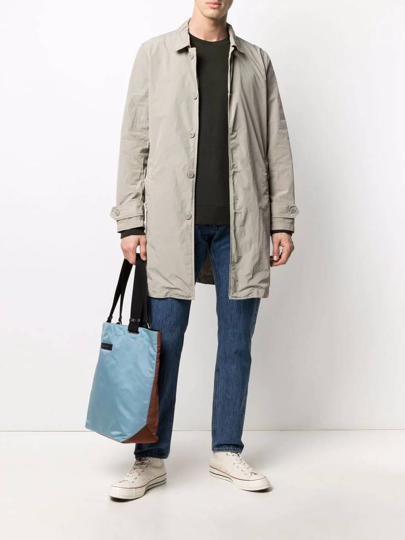 Aspesi single-breasted raincoat outlook