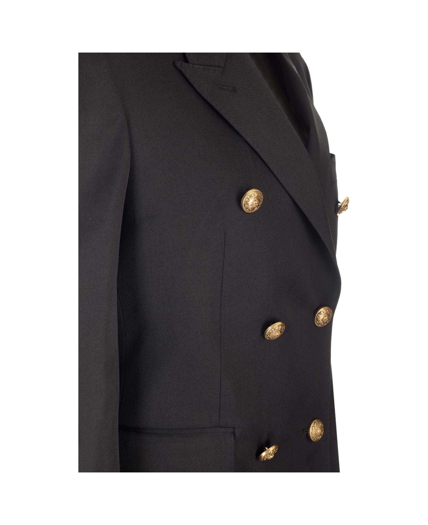 Wool Double-breasted Blazer - 3