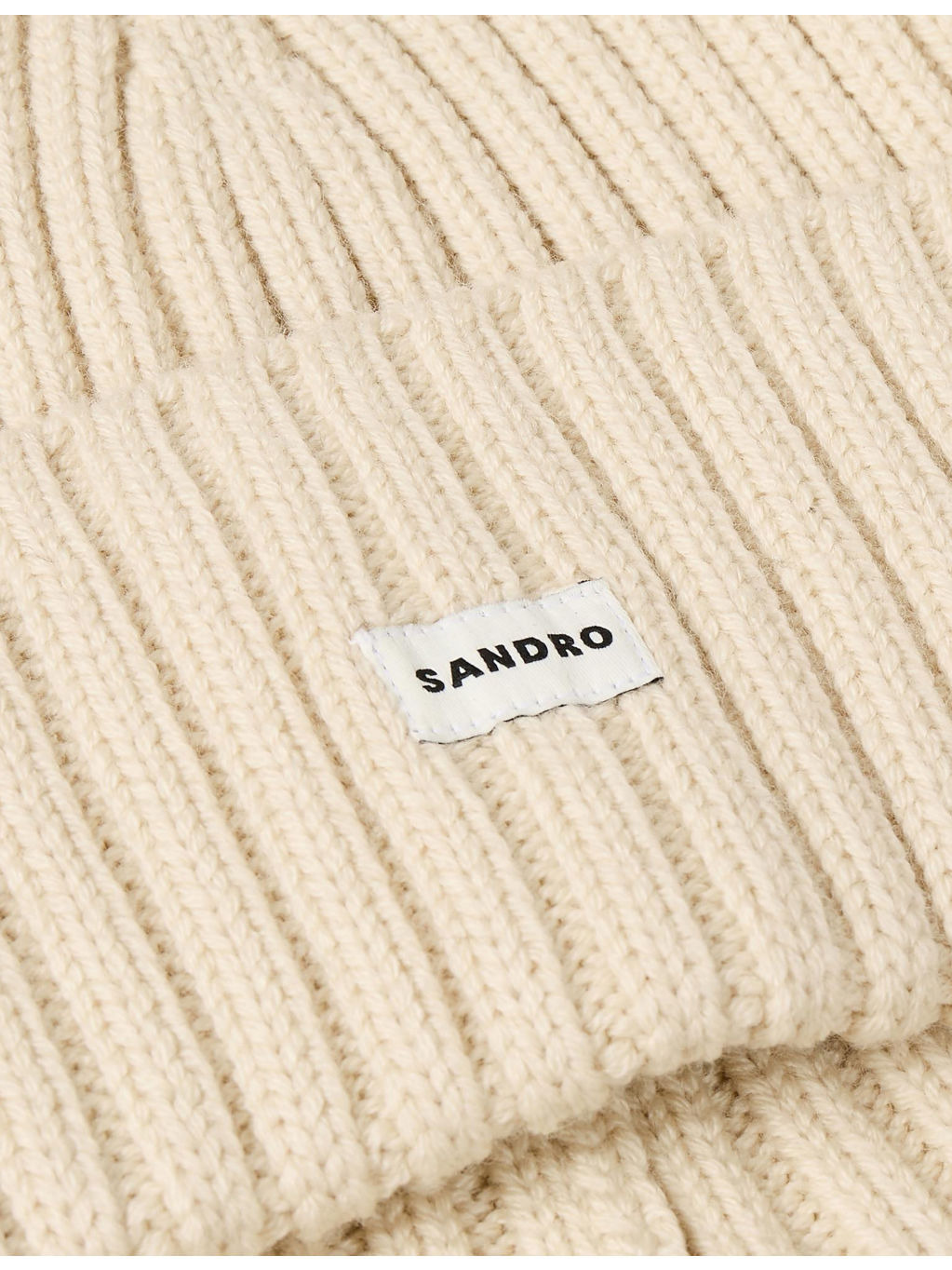 Logo-patch ribbed knitted beanie hat - 3