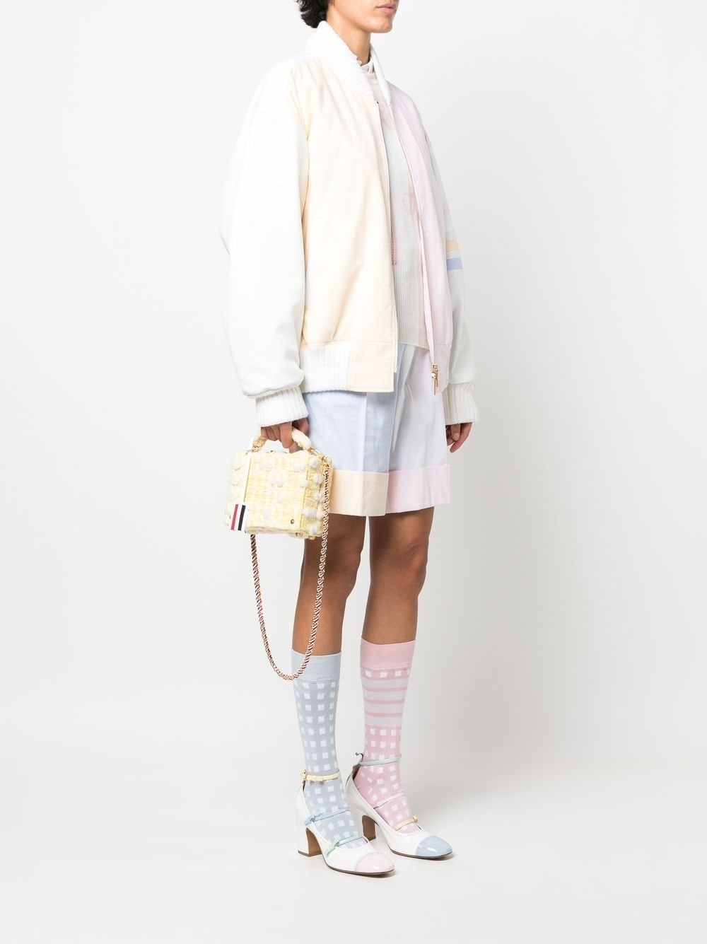 micro pouf-tweed case cross-body bag - 2