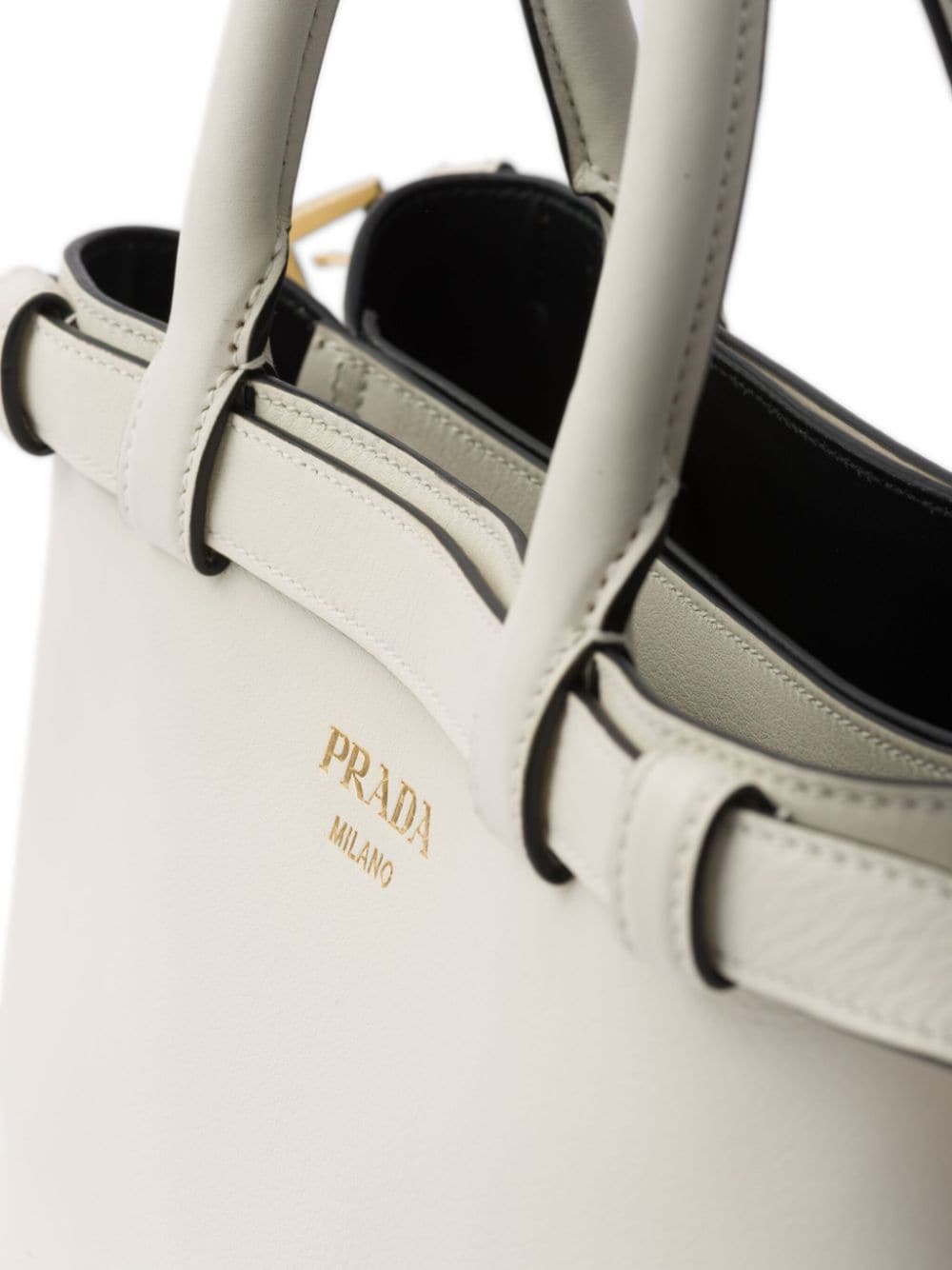 small belted leather handbag - 4