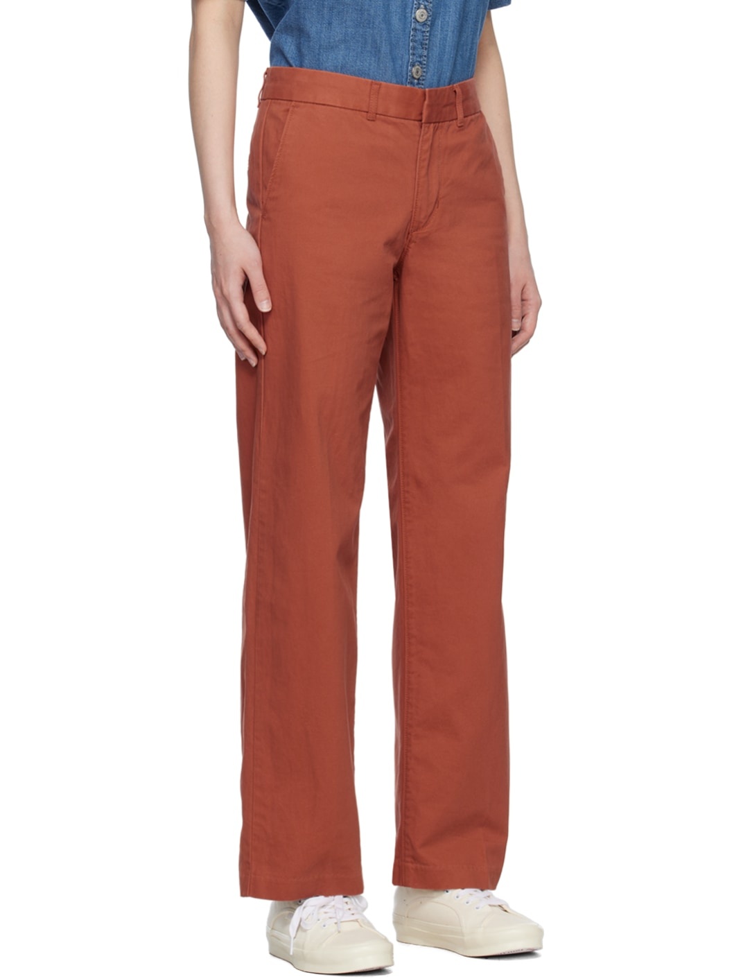 Orange Baggy Trousers - 2