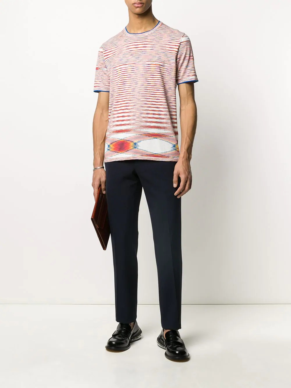 abstract stripe T-shirt - 2