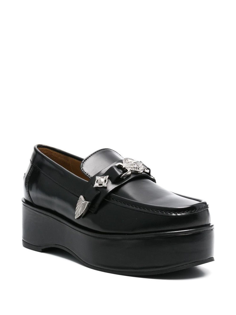 TOGA PULLA plaque-detailed loafers outlook