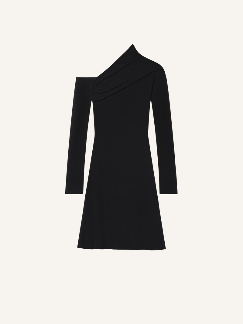 TWIST CREPE MINI DRESS - 1