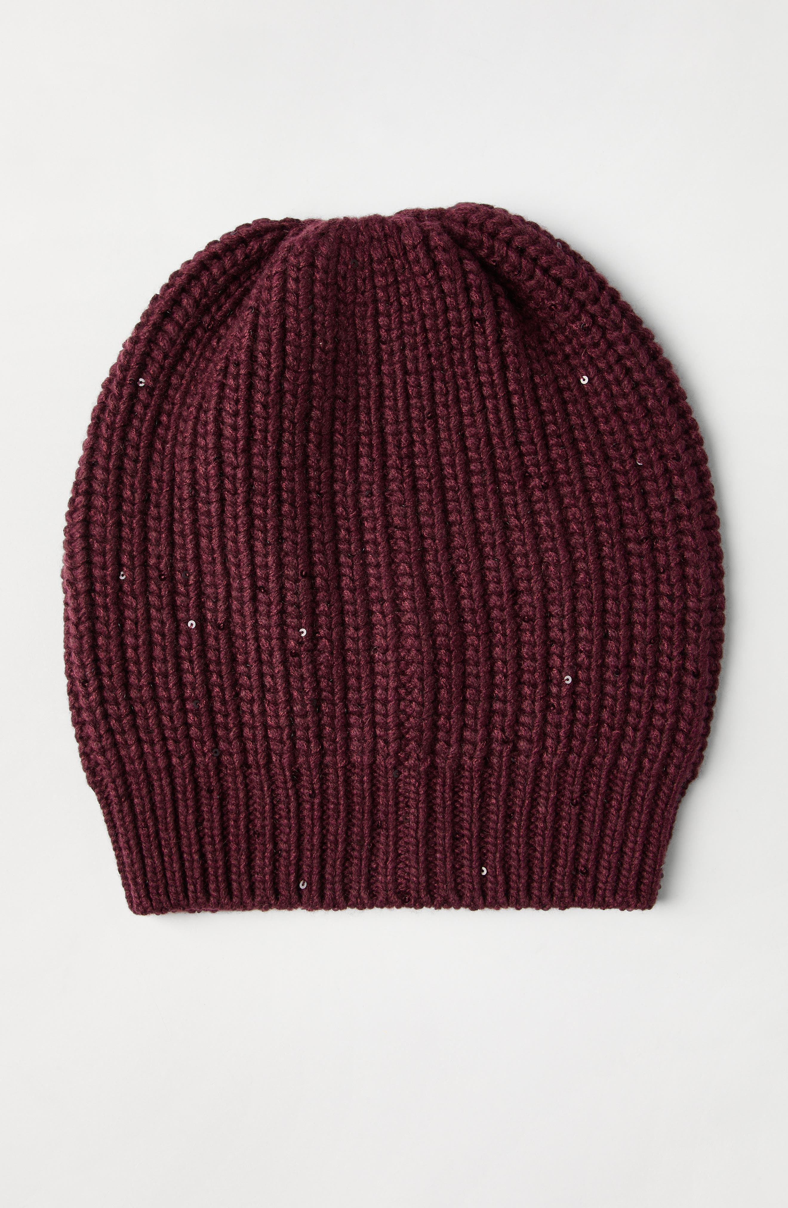 Brunello Cucinelli Cashmere and silk beanie in Amaranth at Nordstrom - 2