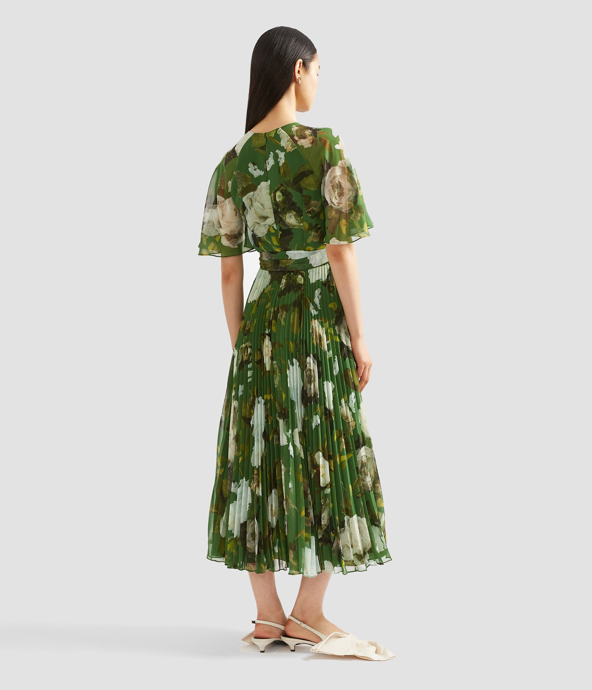 SHORT SLEEVE MIDI DRESS - 3