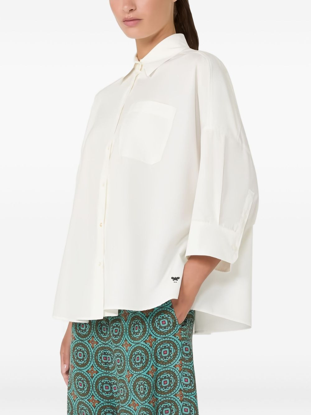 pocket three-quarter sleeve shirt - 4
