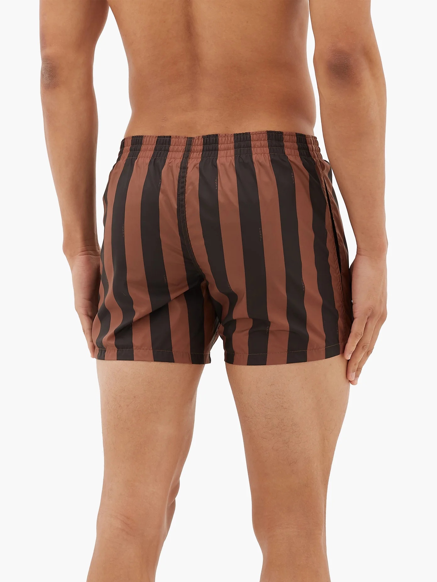 Pequin-stripe swim shorts - 4