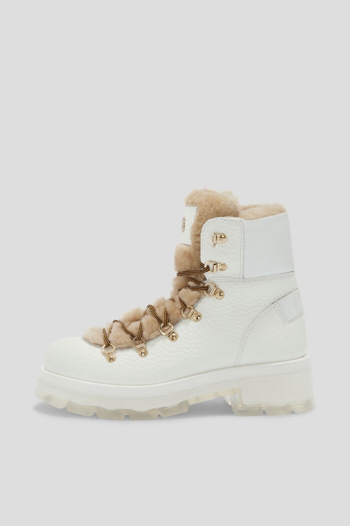 Swansea Lambskin ankle boots in White - 1