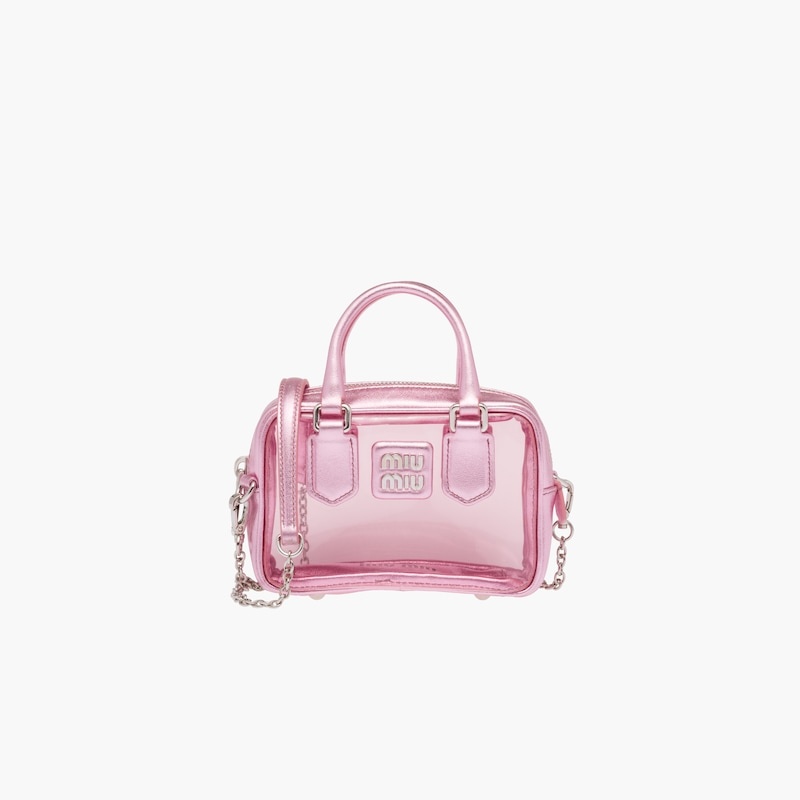 Plexiglas and nappa leather mini top-handle bag - 2