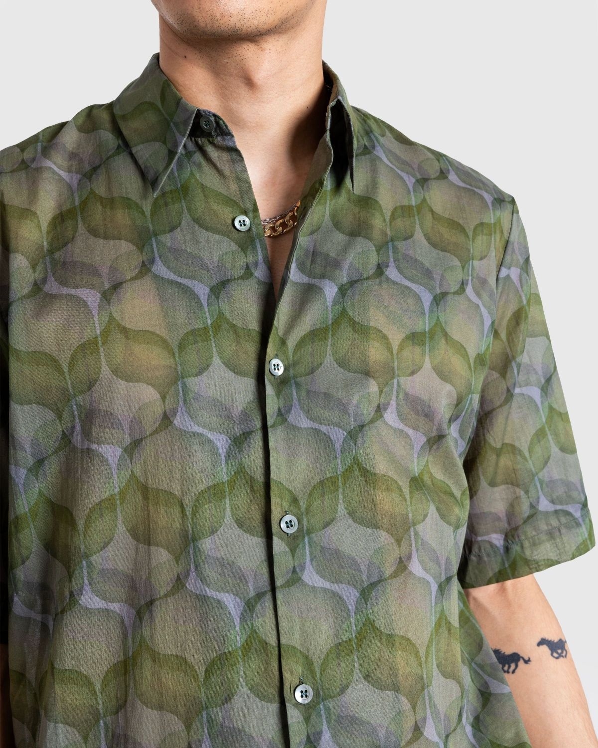 Dries van Noten – Clasen Shirt Green - 5