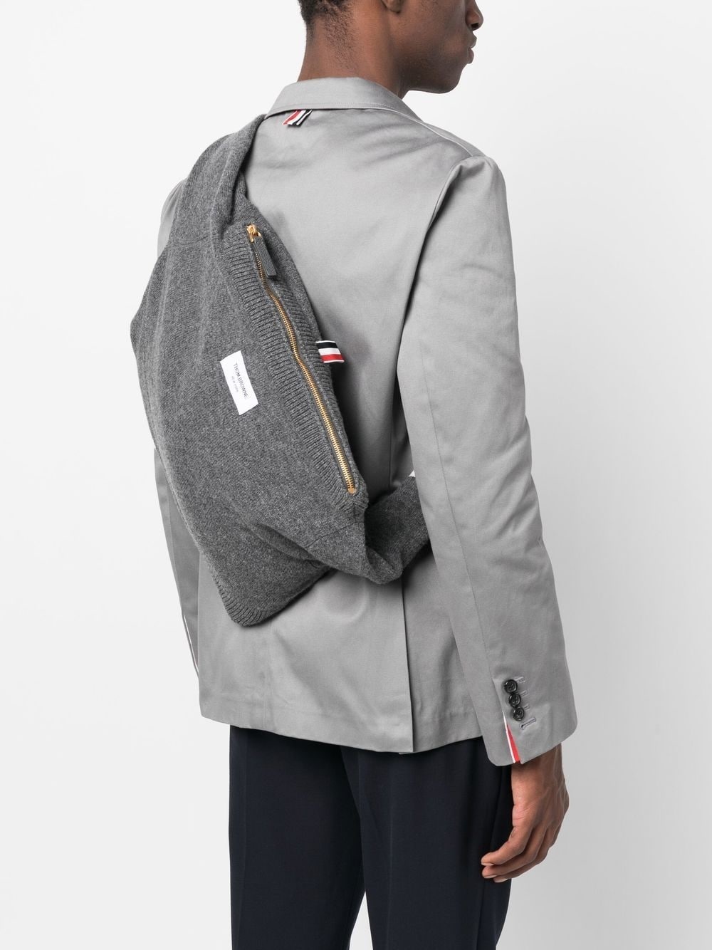 zip-up messenger bag - 2